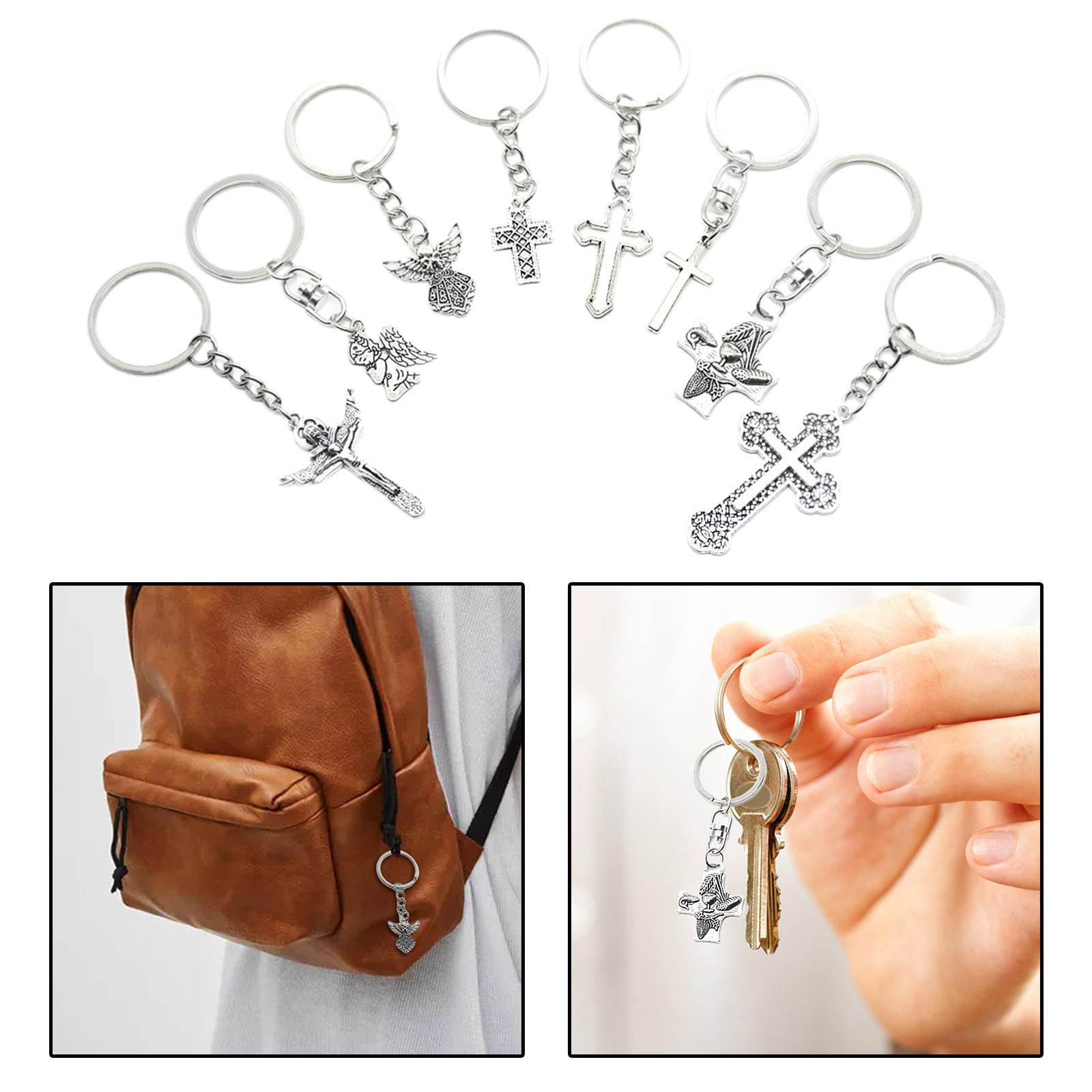 Keychain Bulk Religious Antique Birthday Gifts Jesus Christ Cross Charms Pendants for Wedding Car Decor Anniversary Keychain Bulk Religious Antique Birthday Gifts Jesus Christ Cross Charms Pendants for Wedding Car Decor Anniversary