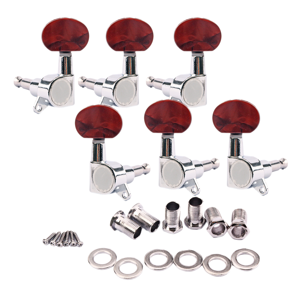 Acoustic Guitar String Enclosed Tuning Pegs Tuners Keys Machine Heads 3L 3R Acoustic Guitar String Enclosed Tuning Pegs Tuners Keys Machine Heads 3L 3R