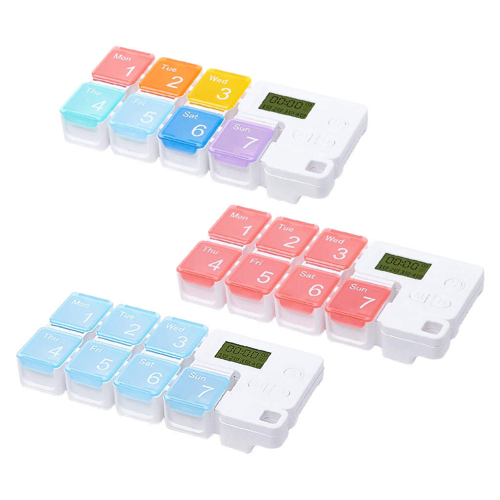 Weekly Pill Organizer Timing Reminder Durable 7 Day 7 Cells Pill Containe for Travel Weekly Pill Organizer Timing Reminder Durable 7 Day 7 Cells Pill Containe for Travel