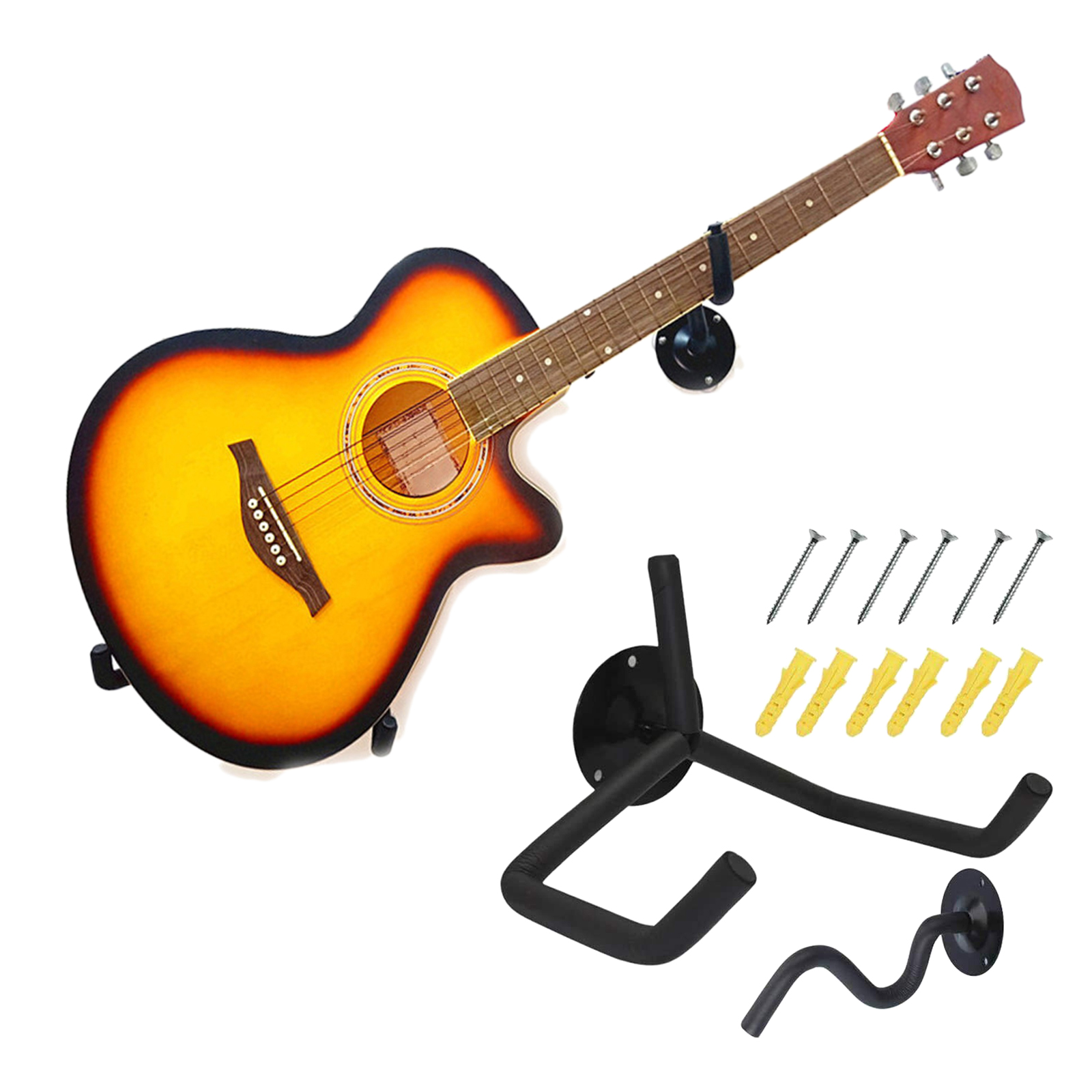 Wall Mount Guitar Hanger Hook Non- Holder Stand for Electric Guitar Ukulele Instrument Accessories Wall Mount Guitar Hanger Hook Non- Holder Stand for Electric Guitar Ukulele Instrument Accessories