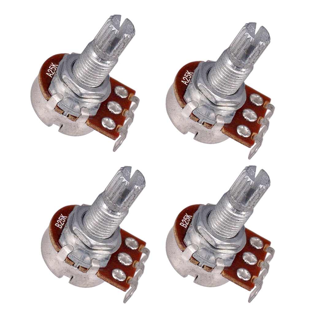 MagiDeal 25K Long Split Shaft Potentiometer Fine for Guitar or Bass MagiDeal 25K Long Split Shaft Potentiometer Fine for Guitar or Bass