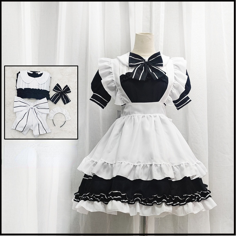 Japanese Kawaii Lolita Maid Costumes Anime Cosplay Halloween Little Devil Maid Outfits Peasant Blouse for Cute Girl Dropshipping Japanese Kawaii Lolita Maid Costumes Anime Cosplay Halloween Little Devil Maid Outfits Peasant Blouse for Cute Girl Dropshipping