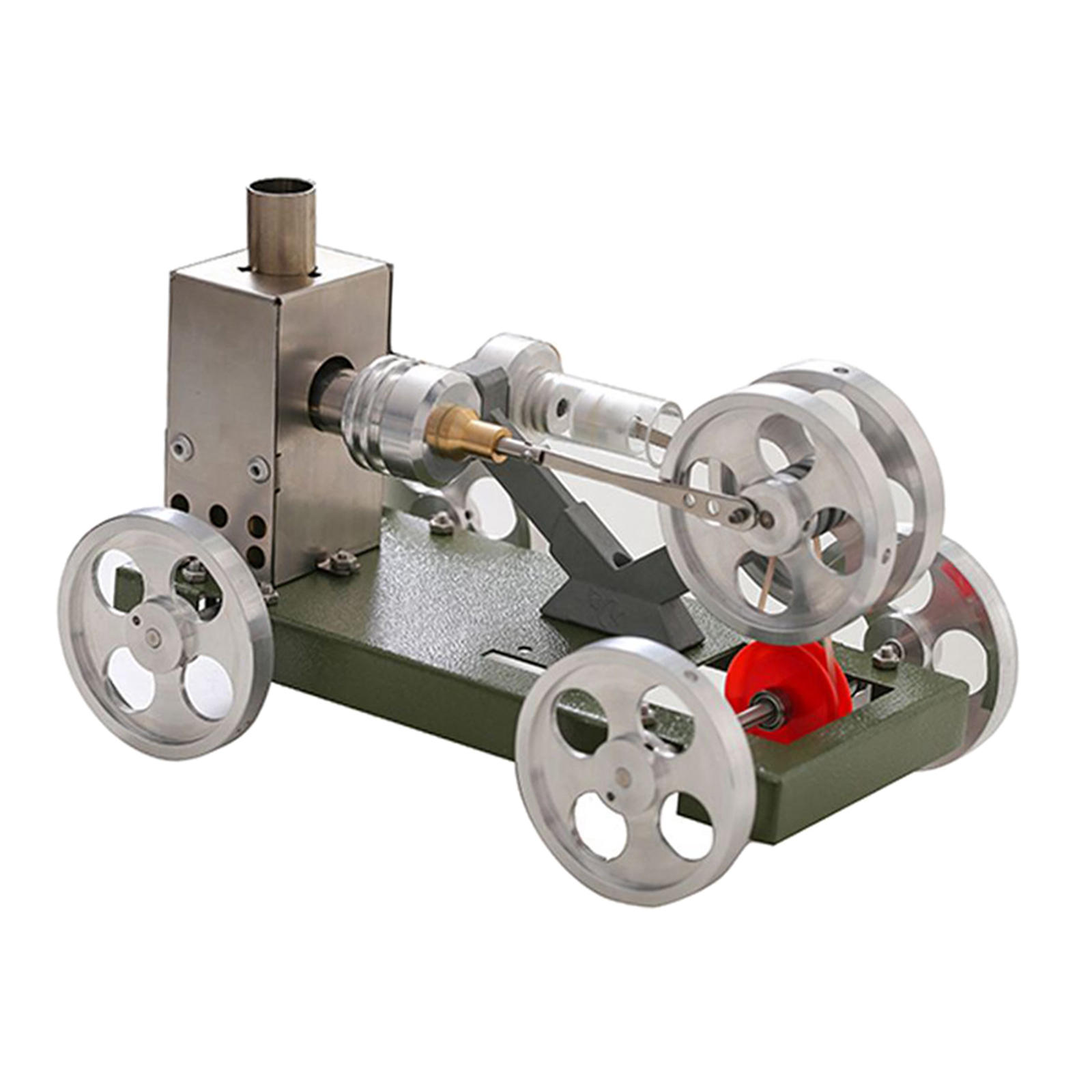 Hot Air Stirling Engine Motor Model Stirling Car Model Metal Body for Kids Students Educational Toy Hot Air Stirling Engine Motor Model Stirling Car Model Metal Body for Kids Students Educational Toy