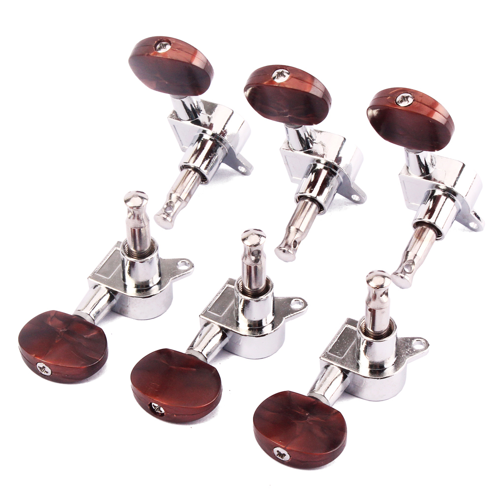 Acoustic Guitar String Enclosed Tuning Pegs Tuners Keys Machine Heads 3L 3R Acoustic Guitar String Enclosed Tuning Pegs Tuners Keys Machine Heads 3L 3R