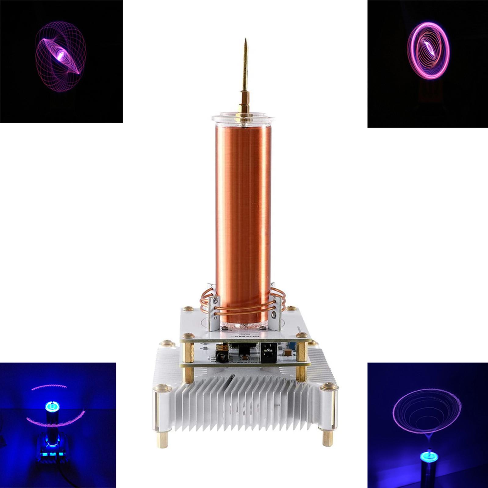 Mini Music Tesla Coil Plasma Speaker DC24V3A Wireless Transmission + Power for Teaching DIY Board Desktop Toy Physics EU Plug Mini Music Tesla Coil Plasma Speaker DC24V3A Wireless Transmission + Power for Teaching DIY Board Desktop Toy Physics EU Plug