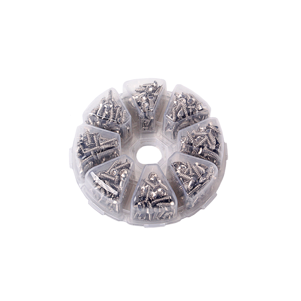 400pcs Guitar Bass Pickguard Back Plate Screws for ST Electric Guitar Silver 400pcs Guitar Bass Pickguard Back Plate Screws for ST Electric Guitar Silver