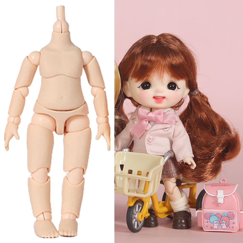 2Pcs Flexible 13 Jointed Doll Body With Spare Hands No Head OB11 Dolls Action Figure Kids Toys 2Pcs Flexible 13 Jointed Doll Body With Spare Hands No Head OB11 Dolls Action Figure Kids Toys