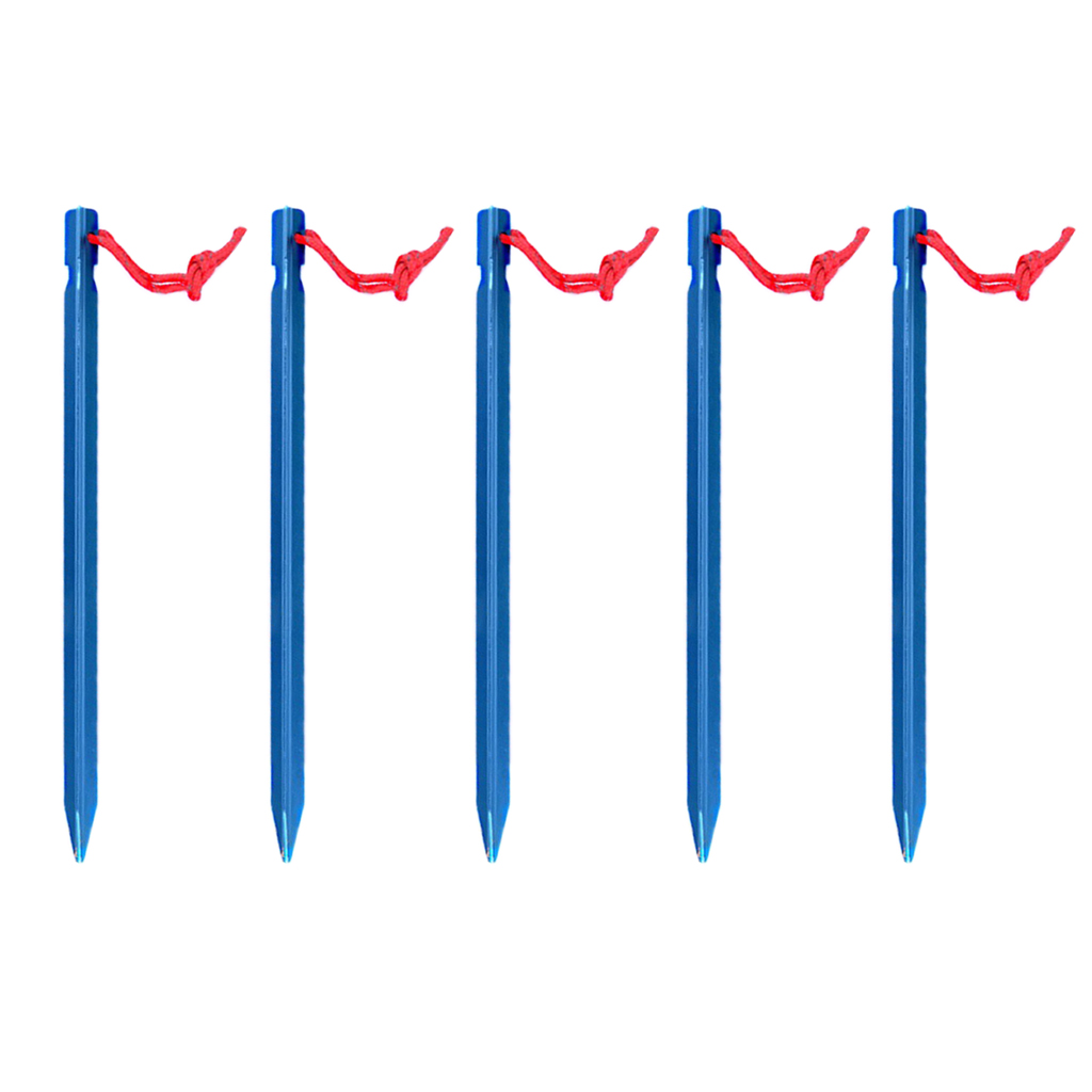 5Pcs/set Heavy Duty Tent Pegs Camping Aluminum Alloy Ground Nail With Rope 5Pcs/set Heavy Duty Tent Pegs Camping Aluminum Alloy Ground Nail With Rope
