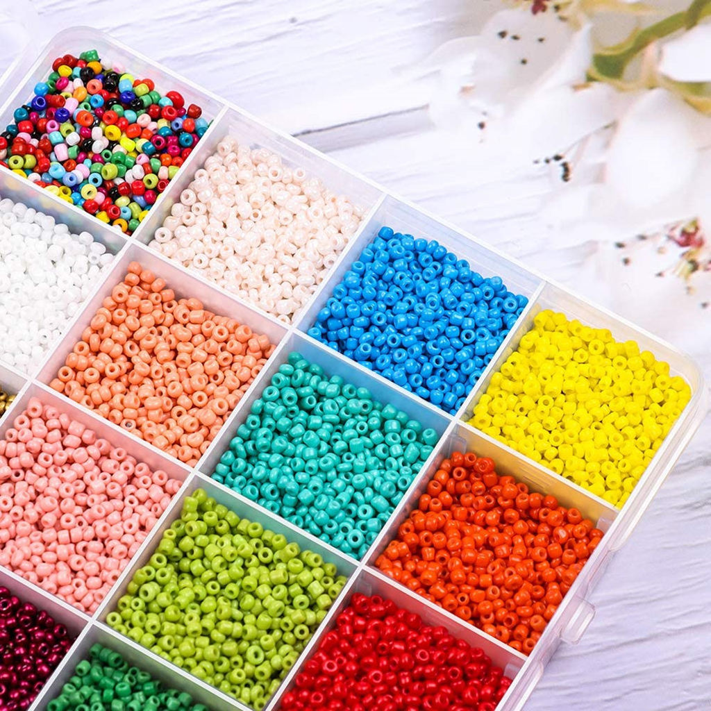 Glass Beads w/String Clasps Scissor DIY Bracelet Necklaces Crafting Jewelry Making Supplies Glass Beads w/String Clasps Scissor DIY Bracelet Necklaces Crafting Jewelry Making Supplies