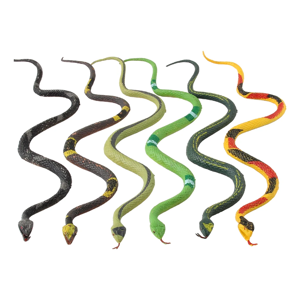 Wild Plastic Snake Model Toy for Kids Scary Creepy Prank Animals Figurine Action Figure Gifts Novelty