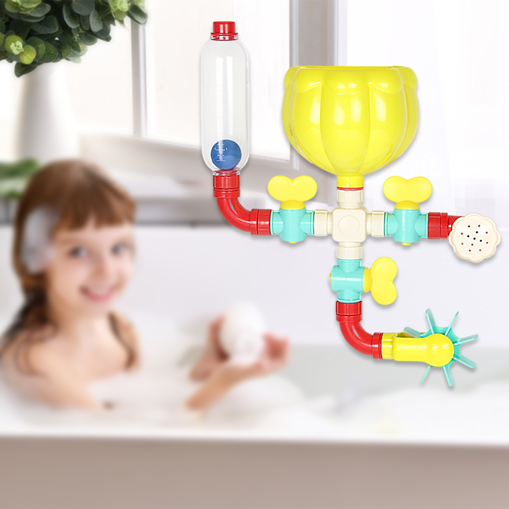 Suction Cup Baby Bathtub Bathing DIY Pipe and Flow Shower Squirter Spray Water Bathing Time for Toddlers Kids Suction Cup Baby Bathtub Bathing DIY Pipe and Flow Shower Squirter Spray Water Bathing Time for Toddlers Kids
