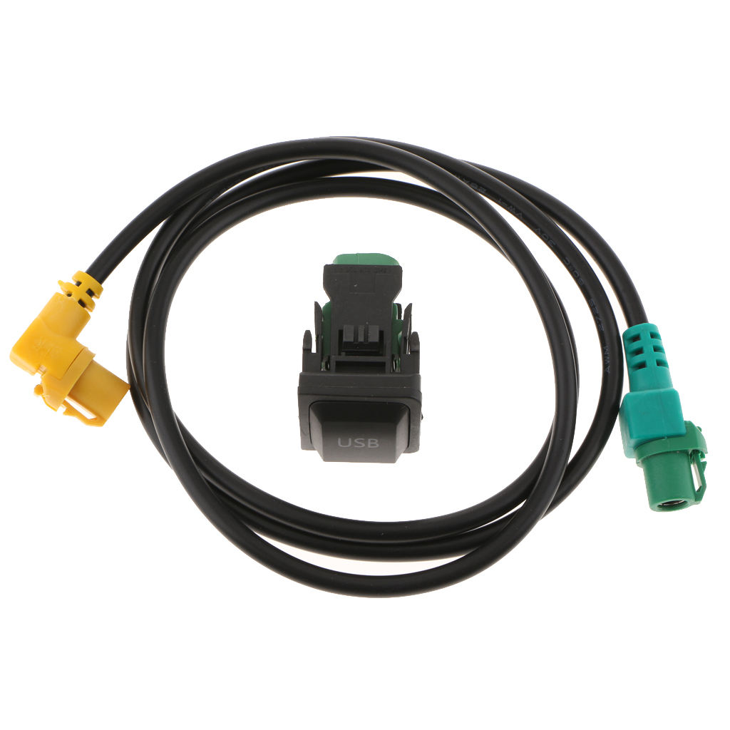 USB Switch Interface Socket+Harness Cable For VW Golf MK6 Jetta MK5 RCD 510 USB Switch Interface Socket+Harness Cable For VW Golf MK6 Jetta MK5 RCD 510