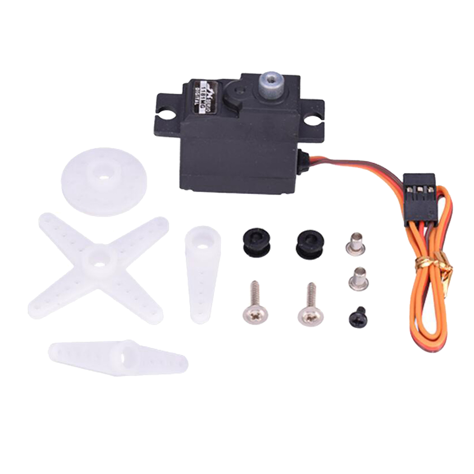 JX PDI-1181MG 3.5KG Metal Gear Digital Servo for RC Car Airplane Drone Black JX PDI-1181MG 3.5KG Metal Gear Digital Servo for RC Car Airplane Drone Black