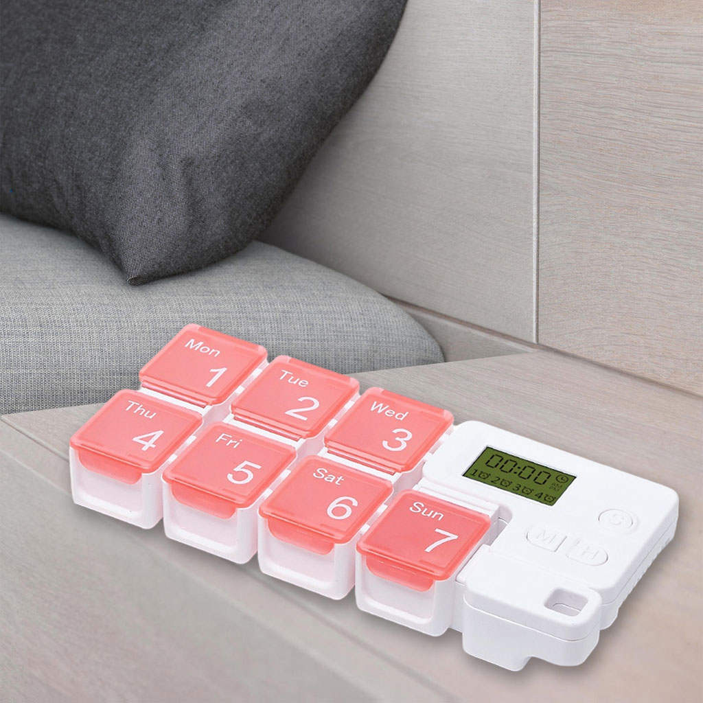 Weekly Pill Organizer Timing Reminder Durable 7 Day 7 Cells Pill Containe for Travel Weekly Pill Organizer Timing Reminder Durable 7 Day 7 Cells Pill Containe for Travel