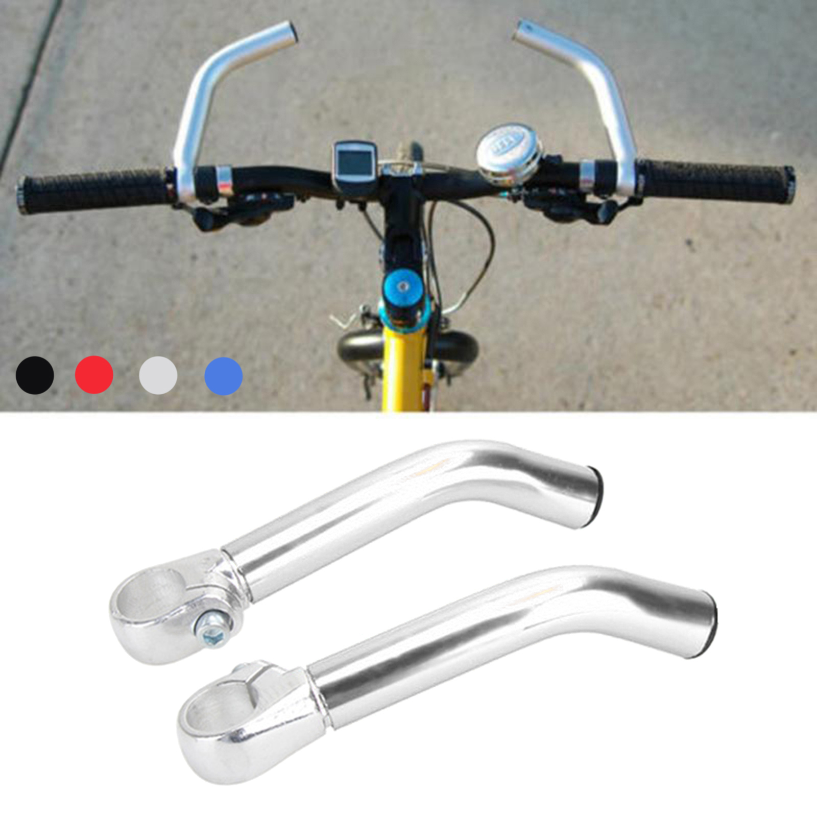 Aluminum Bicycle Rest Handlebar Extender Bars Cycling 22.2mm Aero Bars Aluminum Bicycle Rest Handlebar Extender Bars Cycling 22.2mm Aero Bars