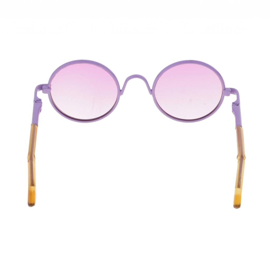 1/3 BJD Retro Hippy Round Glasses Eyewear Eyeglasses for SD DOD YOSD Dollfie Accessories Purple Frame 1/3 BJD Retro Hippy Round Glasses Eyewear Eyeglasses for SD DOD YOSD Dollfie Accessories Purple Frame