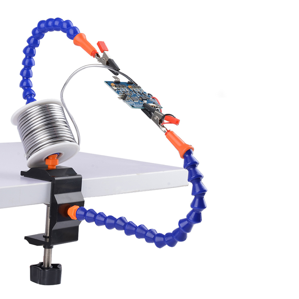2 Helping Hands Soldering Stations Desk Clamp Set W/ Alloy Base 2 Helping Hands Soldering Stations Desk Clamp Set W/ Alloy Base