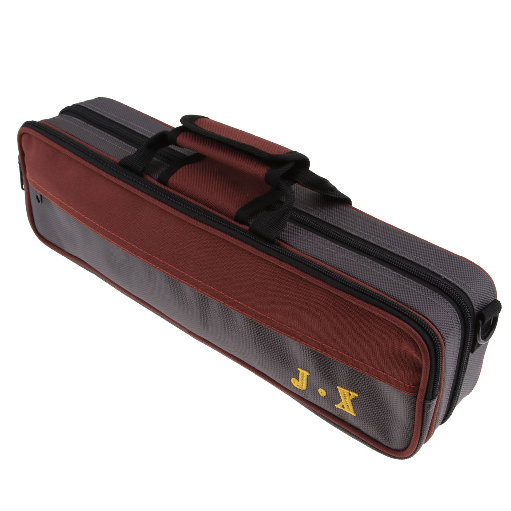 Flute Case Gig Bag Box Waterproof Lightweight for 16 Holes Flute with Exterior Pocket Woodwind Instruments Flute Case Gig Bag Box Waterproof Lightweight for 16 Holes Flute with Exterior Pocket Woodwind Instruments