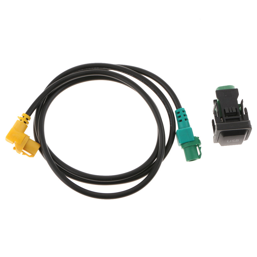 USB Switch Interface Socket+Harness Cable For VW Golf MK6 Jetta MK5 RCD 510 USB Switch Interface Socket+Harness Cable For VW Golf MK6 Jetta MK5 RCD 510