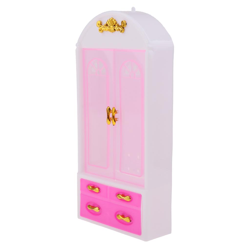Closet Wardrobe For Doll House Girls Toy Princess Bedroom Furniture Decoration Closet Wardrobe For Doll House Girls Toy Princess Bedroom Furniture Decoration