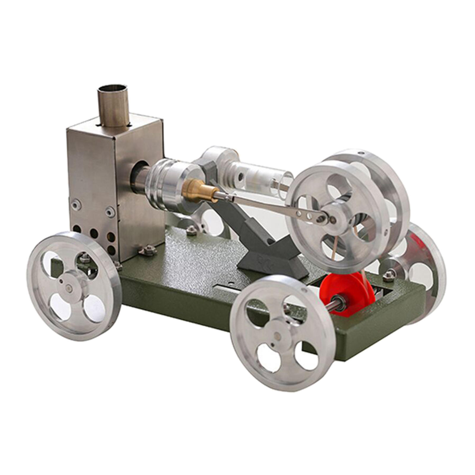Hot Air Stirling Engine Motor Model Stirling Car Model Metal Body for Kids Students Educational Toy Hot Air Stirling Engine Motor Model Stirling Car Model Metal Body for Kids Students Educational Toy