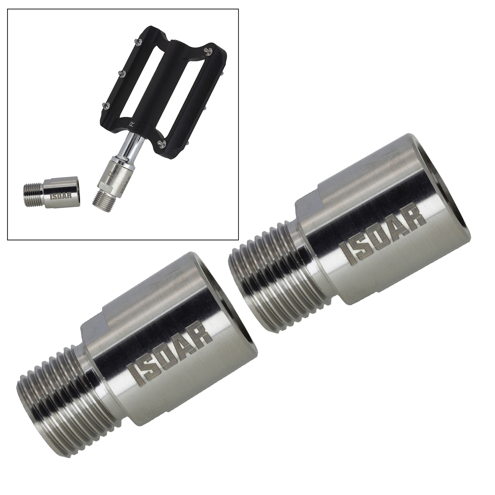 Bike Pedal Extender, 1 Pair Steel Bike Foot Pedal Extenders Bicycle Pedal Spacers for Road Bicycle Road Street Bicycle Bike Pedal Extender, 1 Pair Steel Bike Foot Pedal Extenders Bicycle Pedal Spacers for Road Bicycle Road Street Bicycle