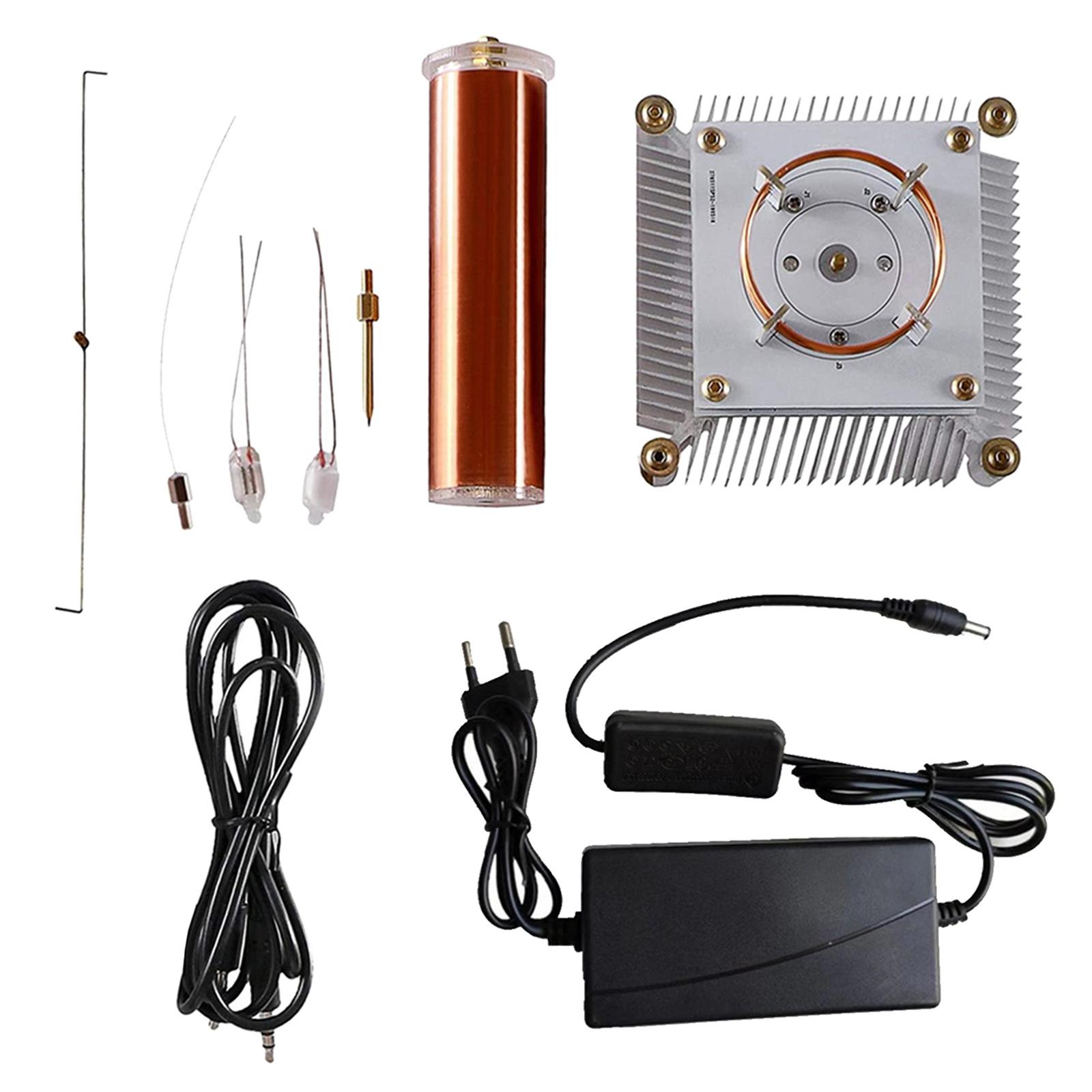 Mini Music Tesla Coil Plasma Speaker DC24V3A Wireless Transmission + Power for Teaching DIY Board Desktop Toy Physics EU Plug Mini Music Tesla Coil Plasma Speaker DC24V3A Wireless Transmission + Power for Teaching DIY Board Desktop Toy Physics EU Plug