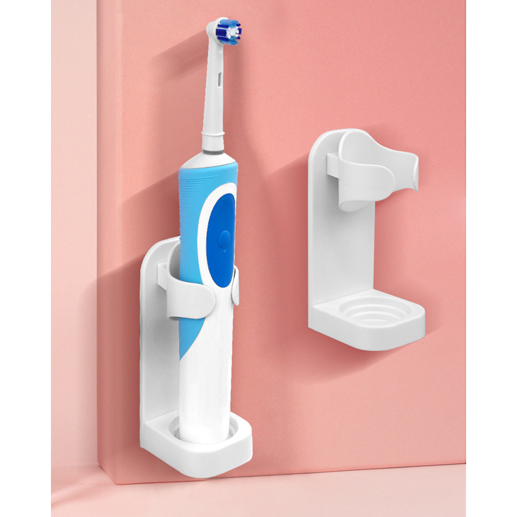 Wall Mount Storage Set Organizer Electric Toothbrush Body Base Stander White Wall Mount Storage Set Organizer Electric Toothbrush Body Base Stander White