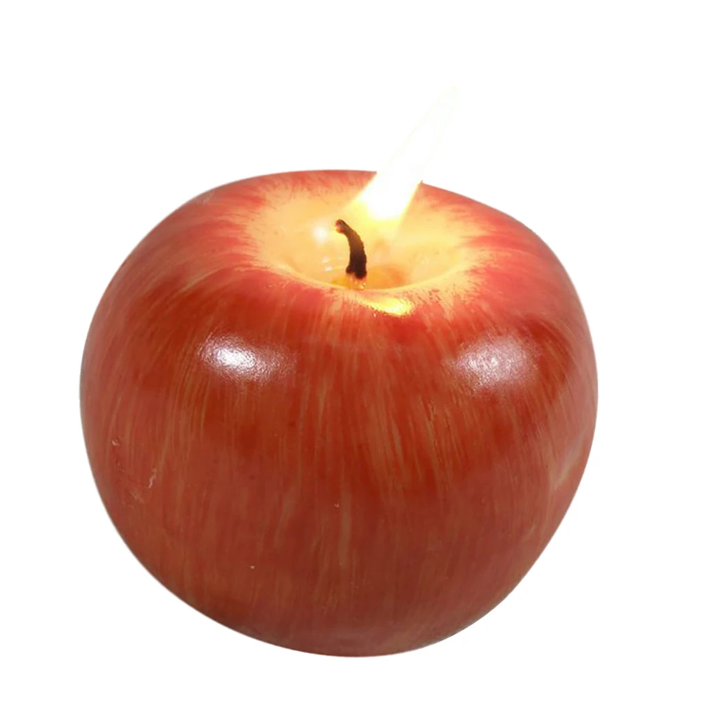 Artificial Apple Fragrant Candle for Romantic Wedding Birthday Xmas Party L