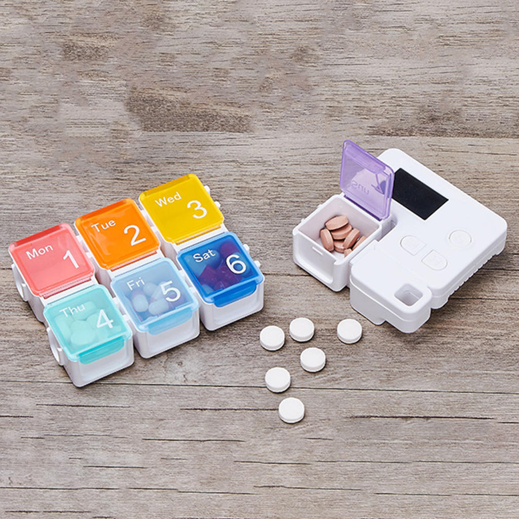 Weekly Pill Organizer Timing Reminder Durable 7 Day 7 Cells Pill Containe for Travel Weekly Pill Organizer Timing Reminder Durable 7 Day 7 Cells Pill Containe for Travel