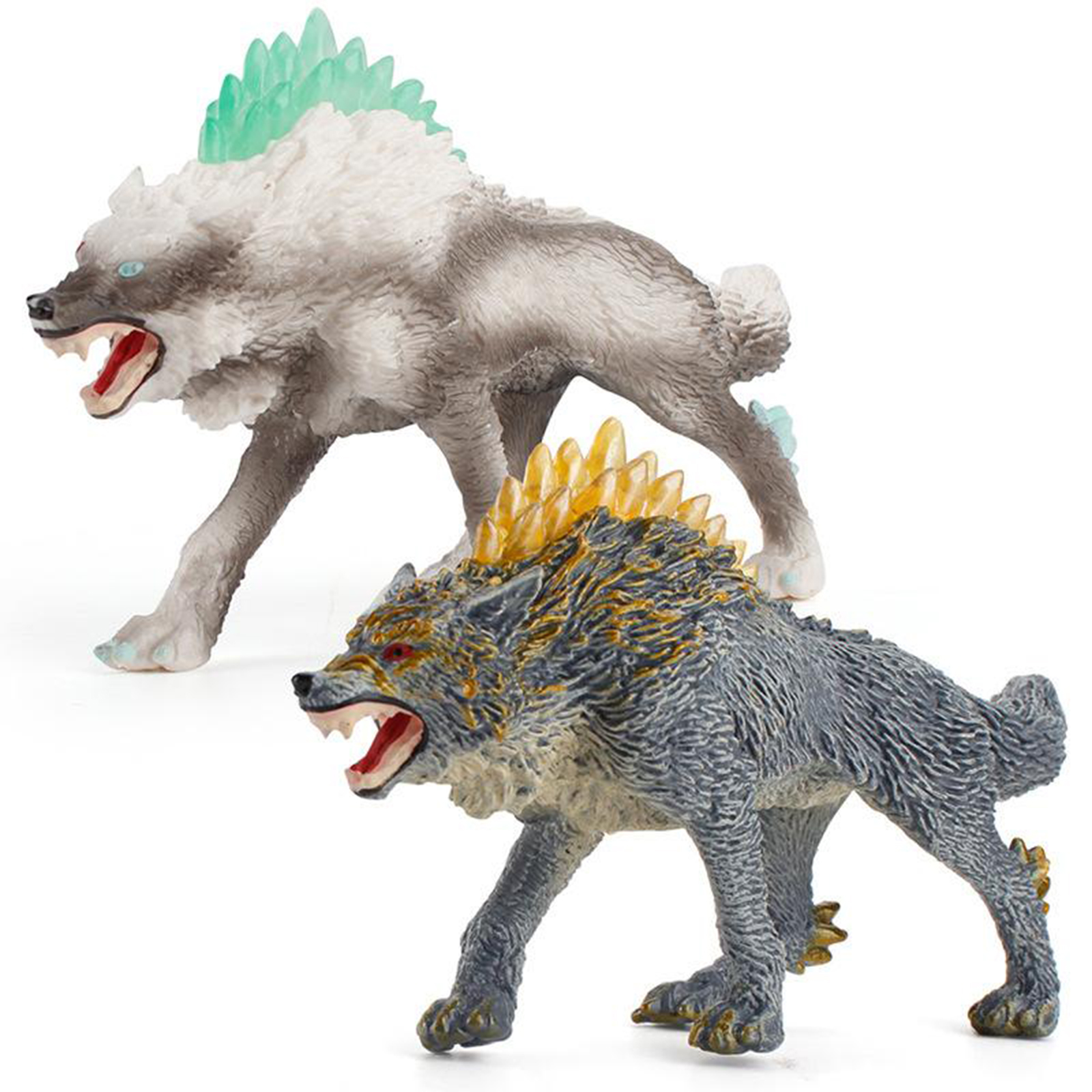 Plastic Wild Wolf Figurine Animals Sculpture Figure for Kids Pretend Toy Plastic Wild Wolf Figurine Animals Sculpture Figure for Kids Pretend Toy