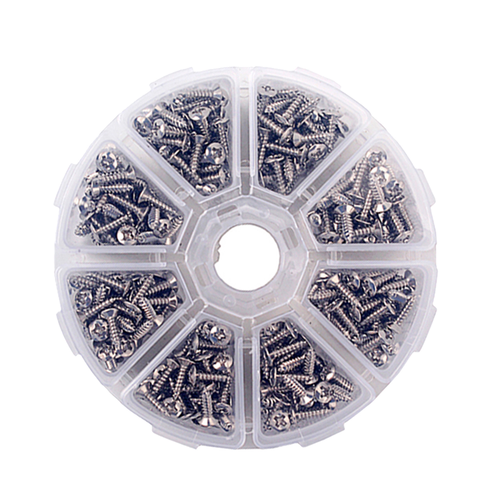 400pcs Guitar Bass Pickguard Back Plate Screws for ST Electric Guitar Silver 400pcs Guitar Bass Pickguard Back Plate Screws for ST Electric Guitar Silver