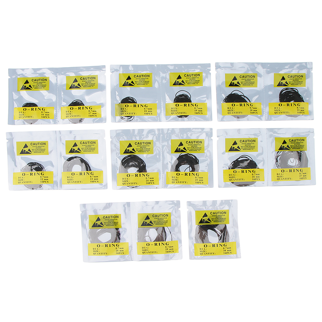 750Pcs O Ring Wristwatch Back Gasket Rubber Seal Washers Set Watch Gasket 750Pcs O Ring Wristwatch Back Gasket Rubber Seal Washers Set Watch Gasket