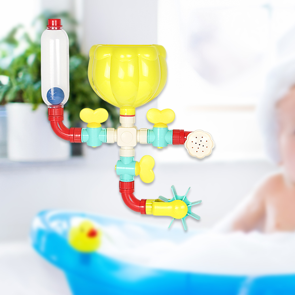 Suction Cup Baby Bathtub Bathing DIY Pipe and Flow Shower Squirter Spray Water Bathing Time for Toddlers Kids Suction Cup Baby Bathtub Bathing DIY Pipe and Flow Shower Squirter Spray Water Bathing Time for Toddlers Kids