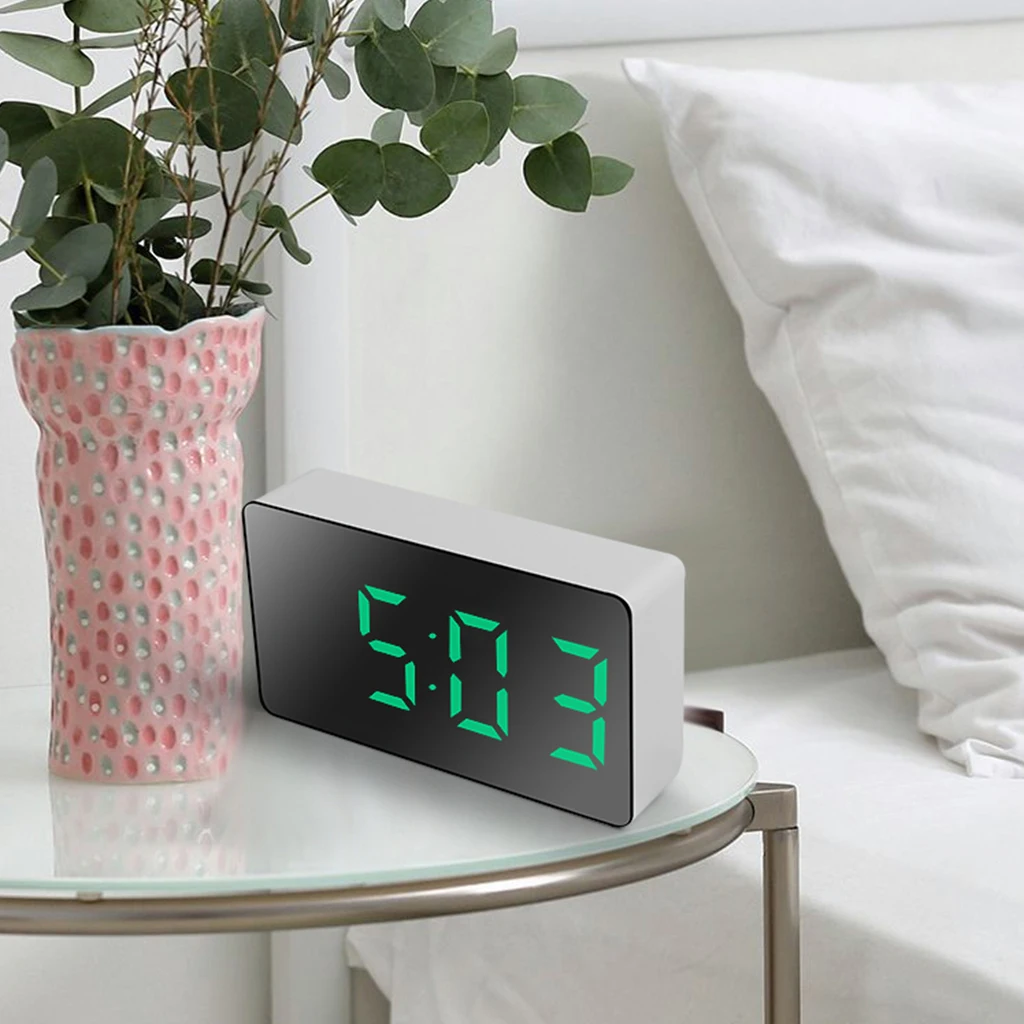Large Digital Alarm Clock Snooze Time Bedroom Bedside Watch 3'' Clocks