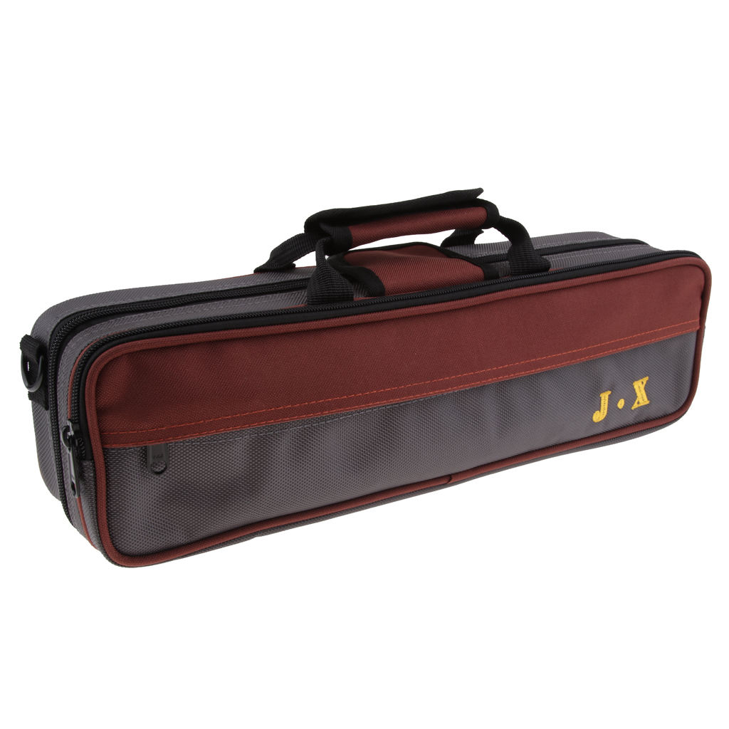 Flute Case Gig Bag Box Waterproof Lightweight for 16 Holes Flute with Exterior Pocket Woodwind Instruments Flute Case Gig Bag Box Waterproof Lightweight for 16 Holes Flute with Exterior Pocket Woodwind Instruments