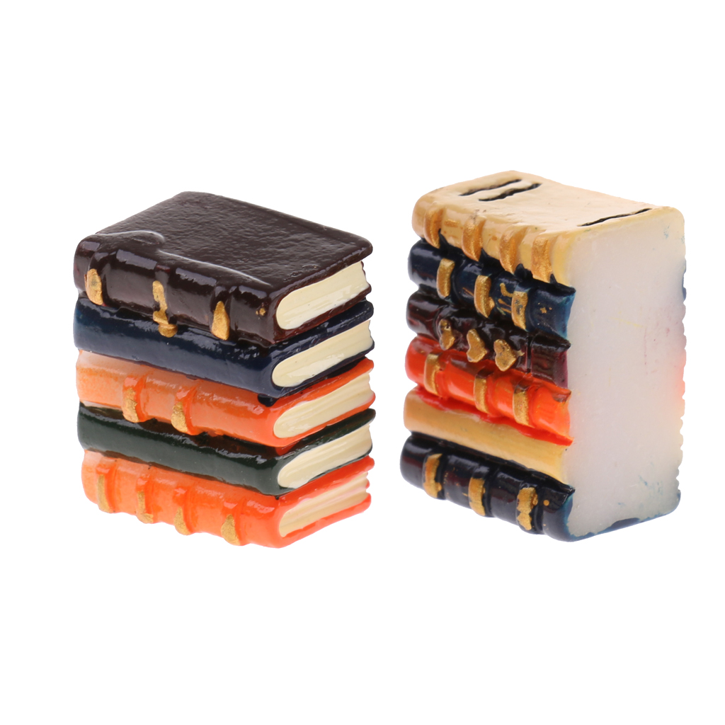 1/12 Scale Resin Books Dollhouse Miniature Bookshelf Decoration Accessories 1/12 Scale Resin Books Dollhouse Miniature Bookshelf Decoration Accessories