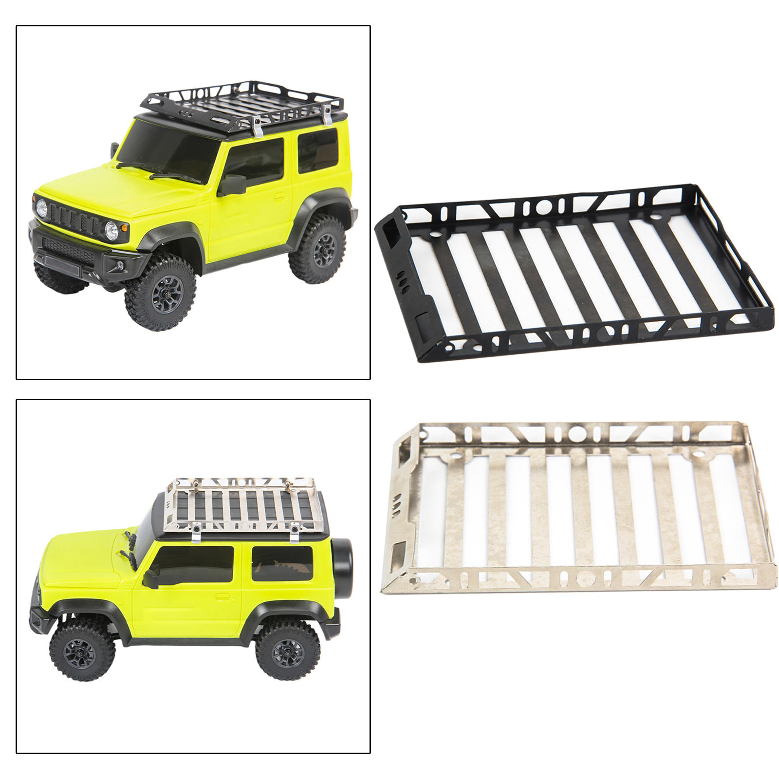 4.33x3.23inch Roof Rack Metal Luggage Carrier Tray for Xiaomi Jimny1:10 RC Car Crawler Car 4.33x3.23inch Roof Rack Metal Luggage Carrier Tray for Xiaomi Jimny1:10 RC Car Crawler Car