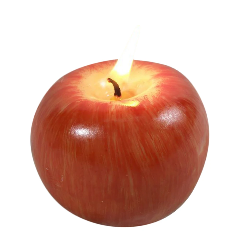 Artificial Apple Fragrant Candle for Romantic Wedding Birthday Xmas Party L