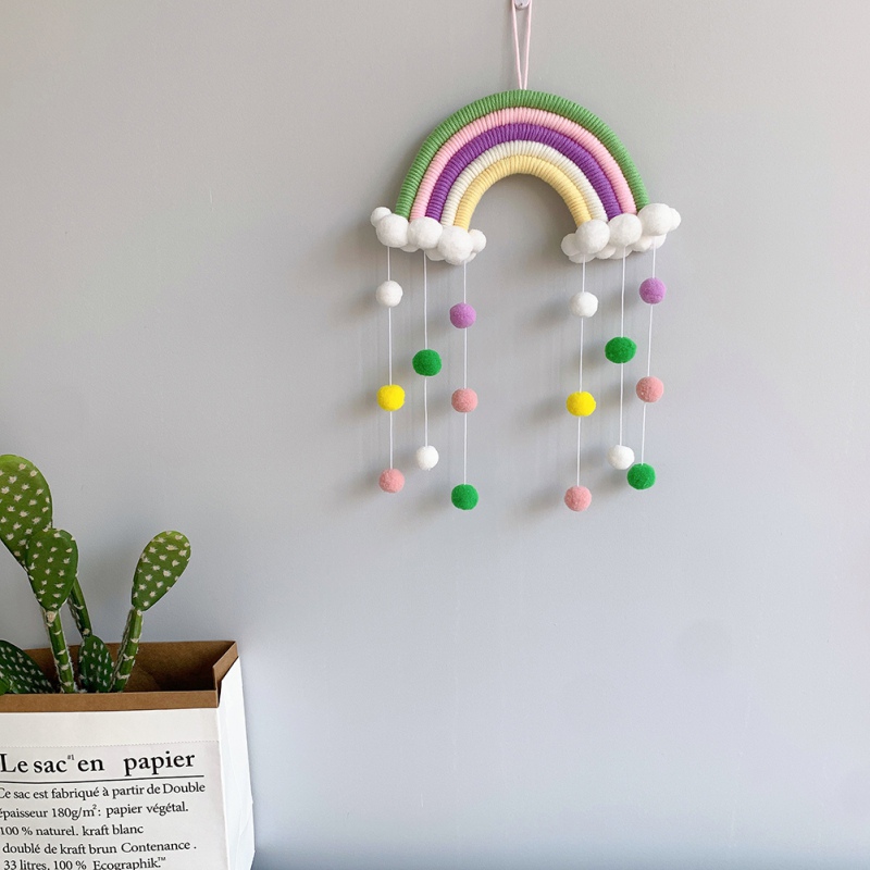 Kawaii Rainbow Macrame Wall Hanging 15 H6a4356b012624c75b785ade7a55fb255p