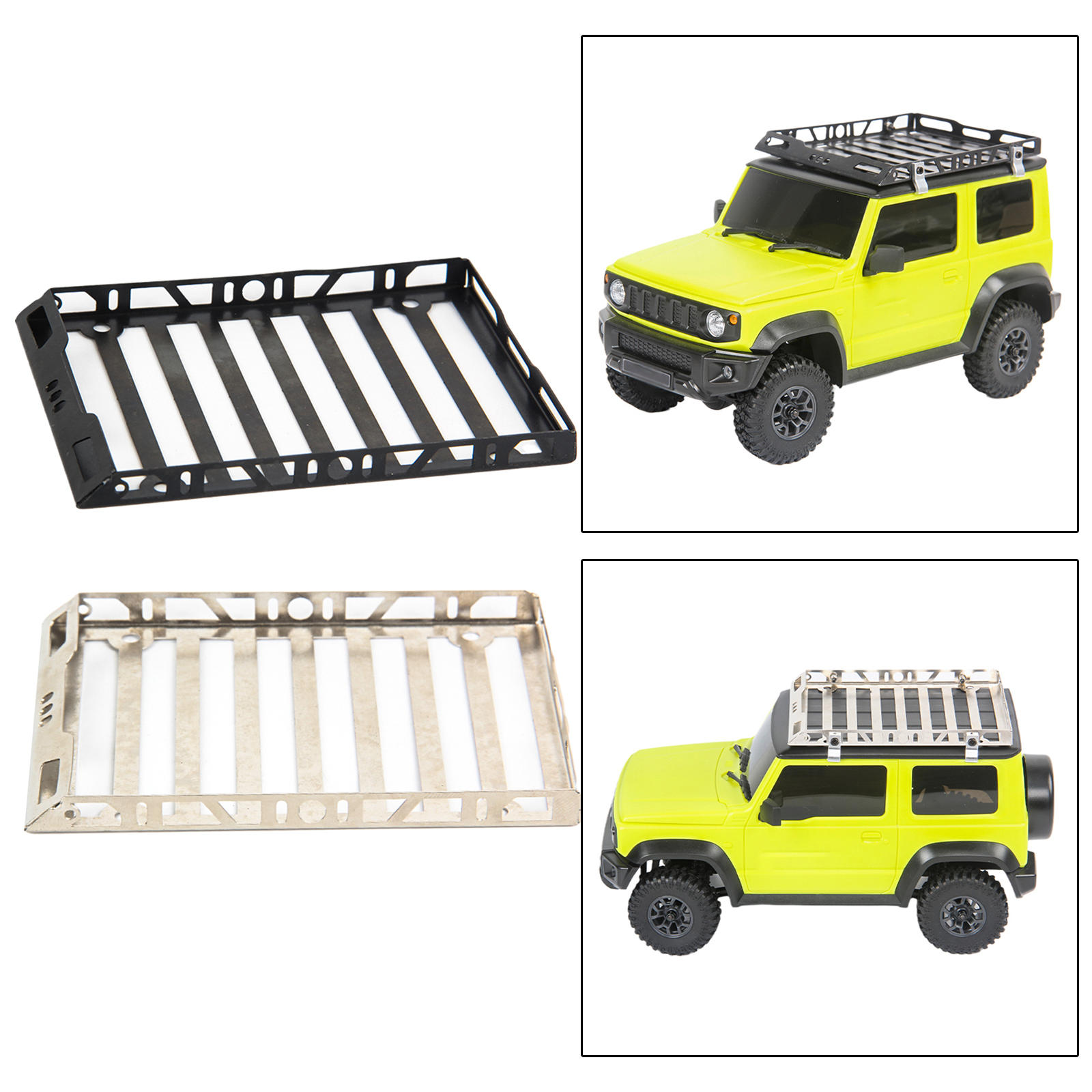4.33x3.23inch Roof Rack Metal Luggage Carrier Tray for Xiaomi Jimny1:10 RC Car Crawler Car 4.33x3.23inch Roof Rack Metal Luggage Carrier Tray for Xiaomi Jimny1:10 RC Car Crawler Car