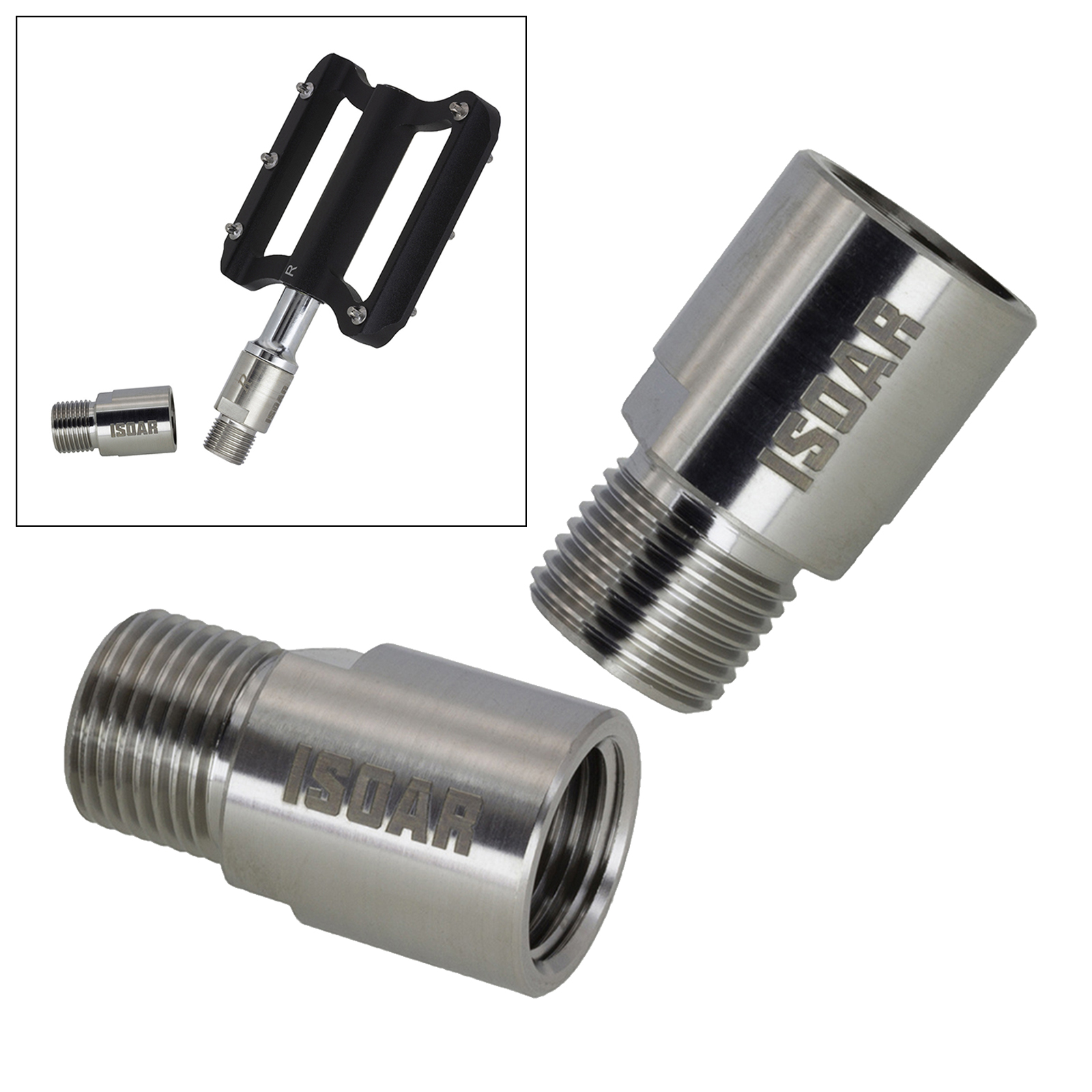 Bike Pedal Extender, 1 Pair Steel Bike Foot Pedal Extenders Bicycle Pedal Spacers for Road Bicycle Road Street Bicycle Bike Pedal Extender, 1 Pair Steel Bike Foot Pedal Extenders Bicycle Pedal Spacers for Road Bicycle Road Street Bicycle