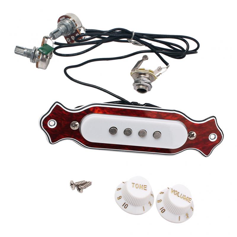 1 sets Pre-wired 4-string Guitar Pickup with Volume & Tone Knobs for Electric Guitar 1 sets Pre-wired 4-string Guitar Pickup with Volume & Tone Knobs for Electric Guitar