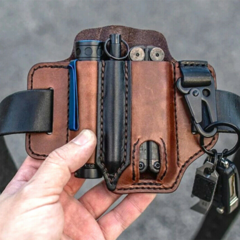 Multitool Leather Pocket Organizer Belt Waist Bag Multitool Leather Pocket Organizer Belt Waist Bag