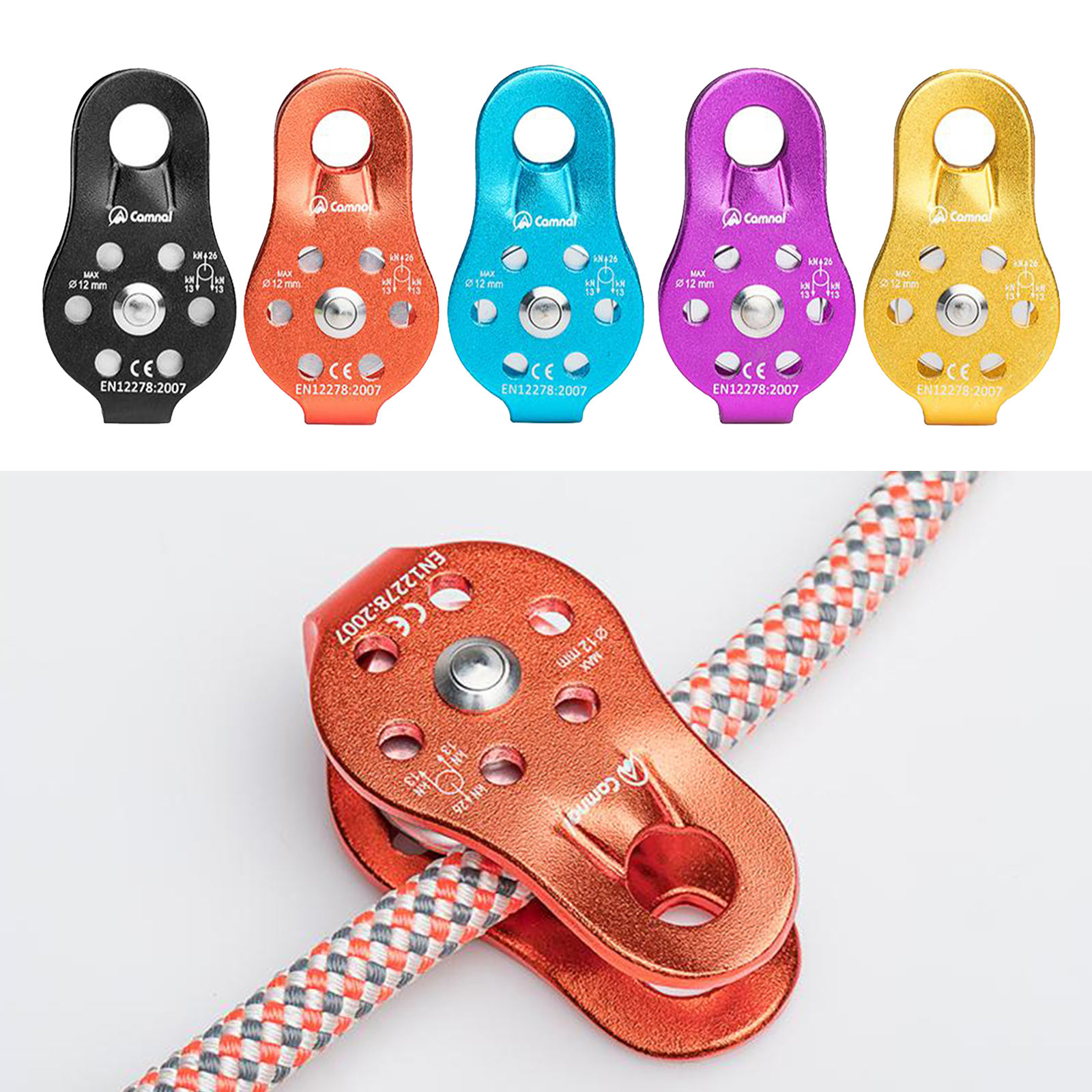 Rock Climbing Pulley Fixed Sideplate Single Sheave Pulley Outdoor Survival Tool High Altitud Hauling Gear Rock Climbing Pulley Fixed Sideplate Single Sheave Pulley Outdoor Survival Tool High Altitud Hauling Gear