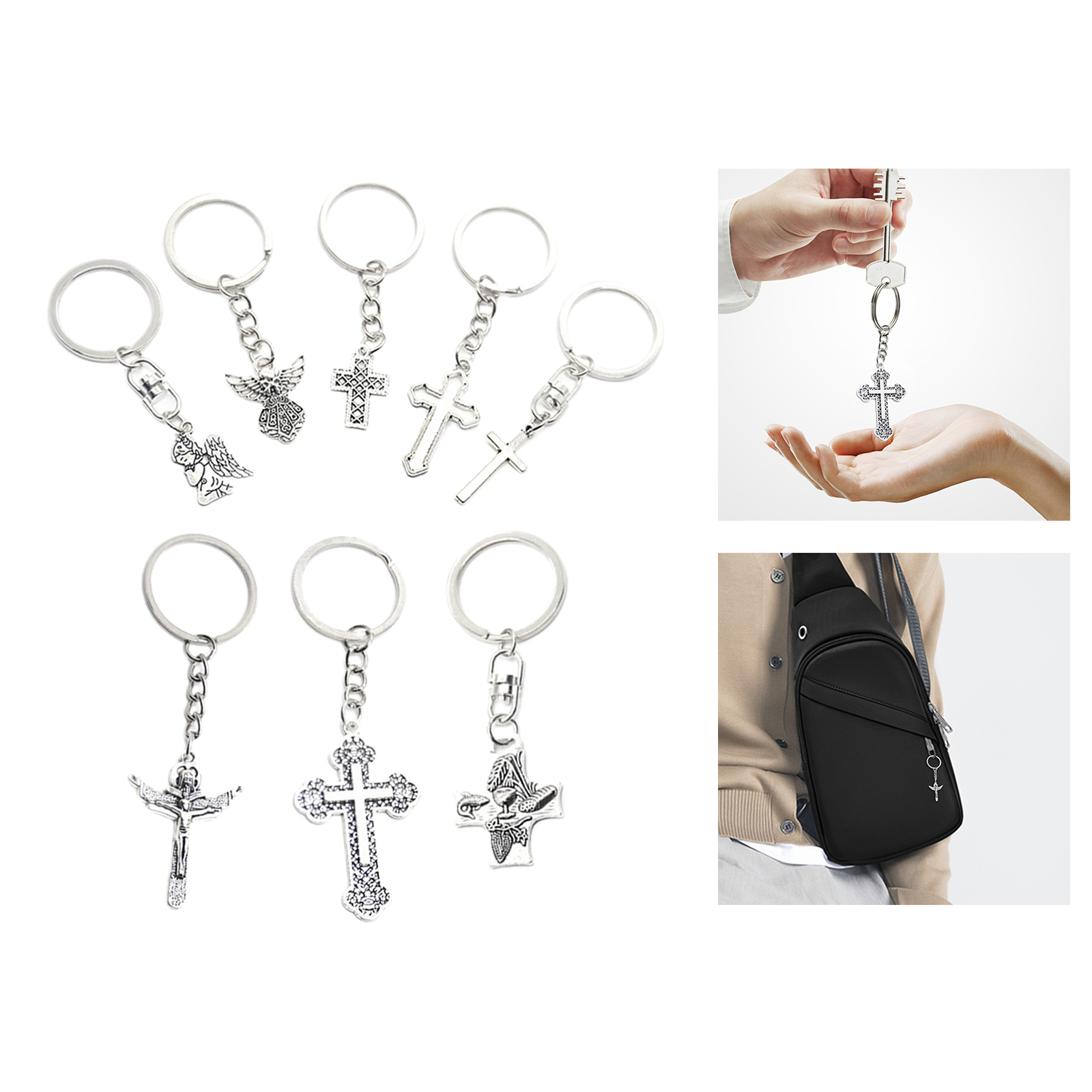 Keychain Bulk Religious Antique Birthday Gifts Jesus Christ Cross Charms Pendants for Wedding Car Decor Anniversary Keychain Bulk Religious Antique Birthday Gifts Jesus Christ Cross Charms Pendants for Wedding Car Decor Anniversary