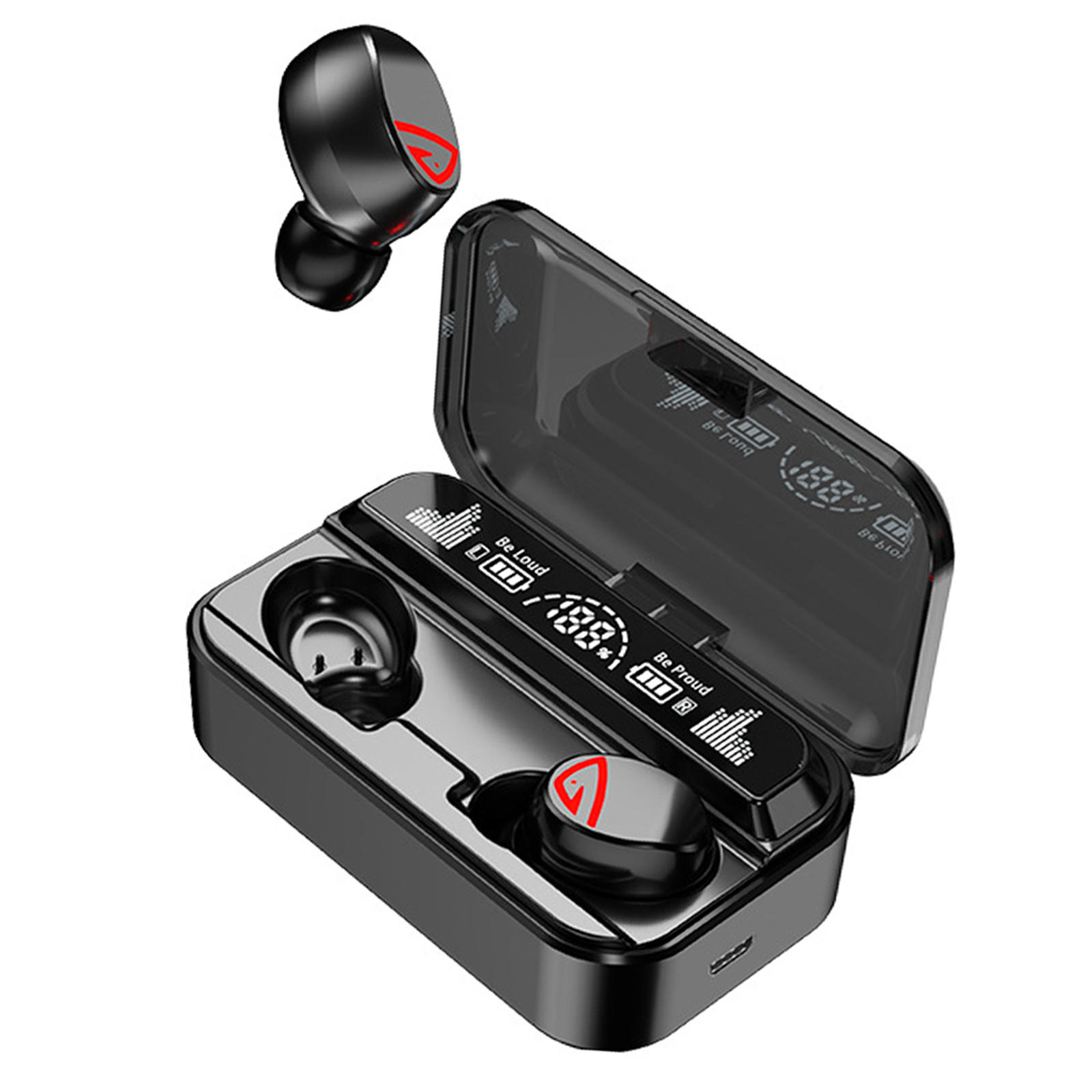 Bluetooth 5.2 Earbuds NFC Noise Cancellation Stereo Waterproof Voice Control HiFi Sound with Mic In-Ear Headphones Sports Gaming Bluetooth 5.2 Earbuds NFC Noise Cancellation Stereo Waterproof Voice Control HiFi Sound with Mic In-Ear Headphones Sports Gaming