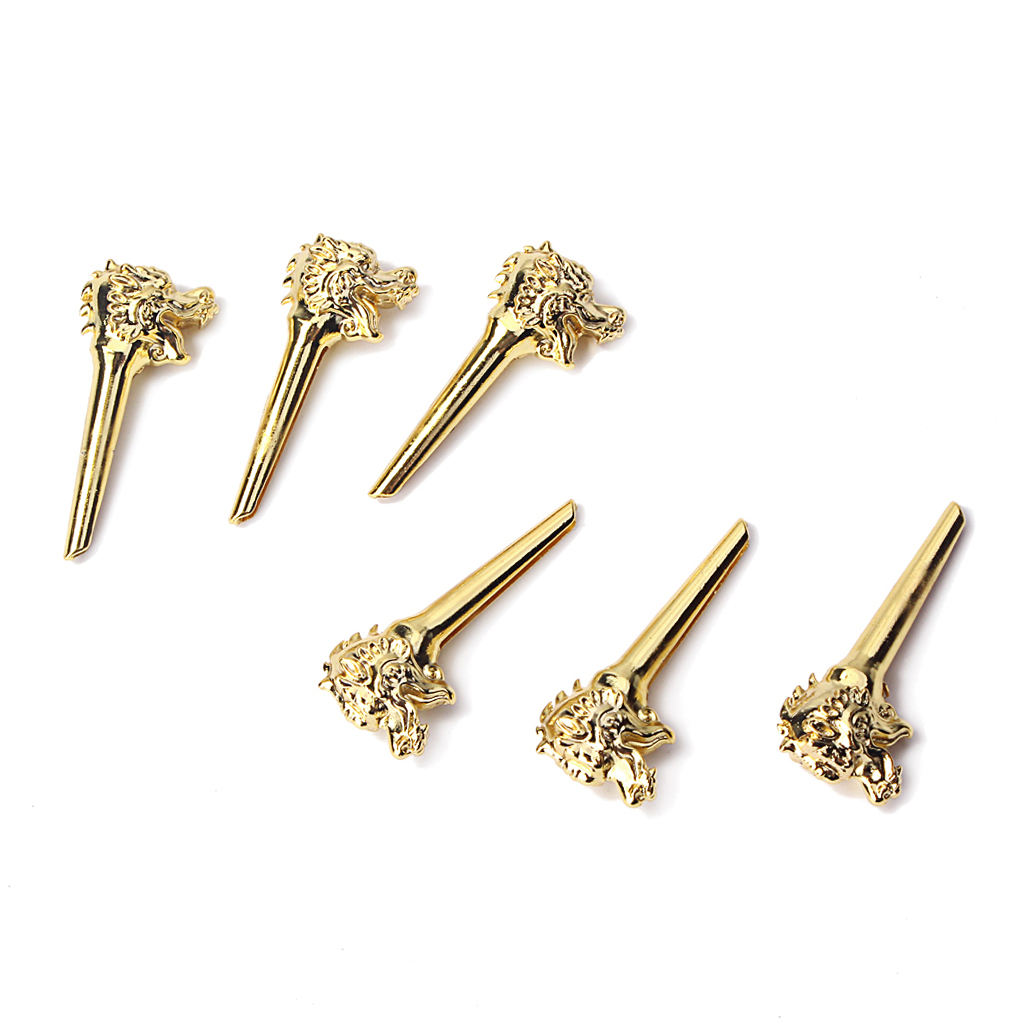 Tooyful Set of 6 Acoustic Bass Guitar/Mandolin Bridge Pins Replacement Parts black Tooyful Set of 6 Acoustic Bass Guitar/Mandolin Bridge Pins Replacement Parts black