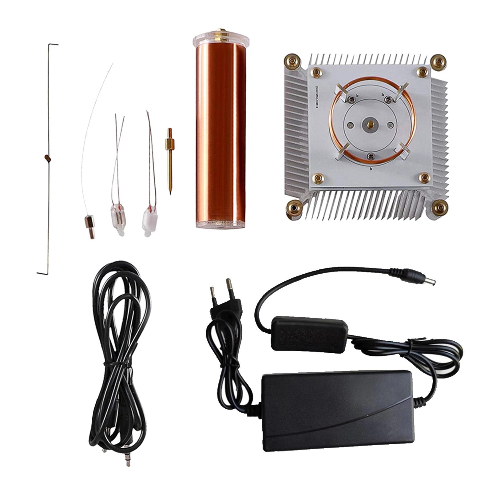 Mini Music Tesla Coil Plasma Speaker DC24V3A Wireless Transmission + Power for Teaching DIY Board Desktop Toy Physics EU Plug Mini Music Tesla Coil Plasma Speaker DC24V3A Wireless Transmission + Power for Teaching DIY Board Desktop Toy Physics EU Plug