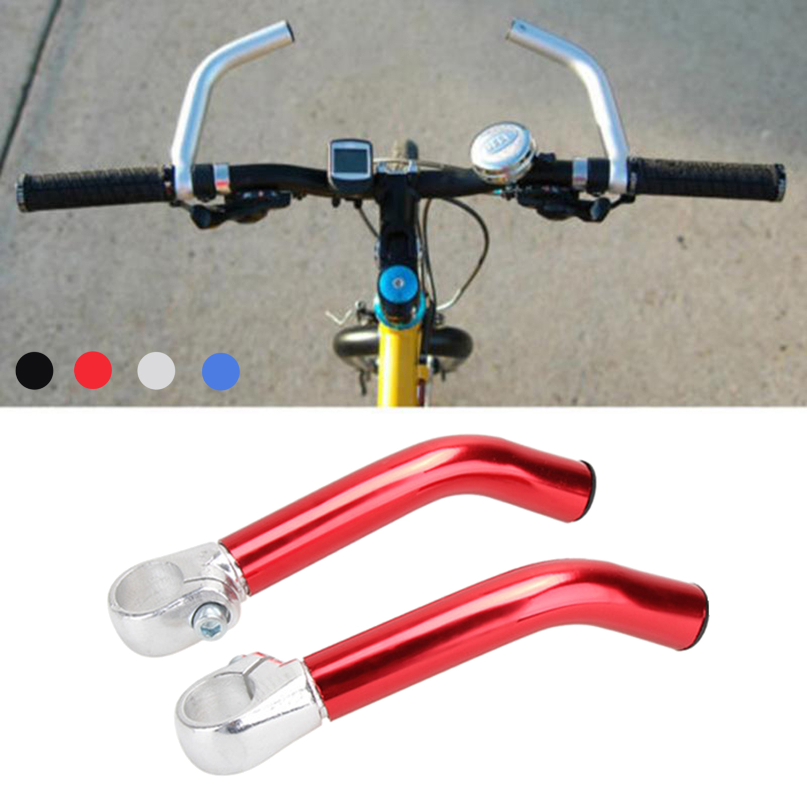 Aluminum Bicycle Rest Handlebar Extender Bars Cycling 22.2mm Aero Bars Aluminum Bicycle Rest Handlebar Extender Bars Cycling 22.2mm Aero Bars